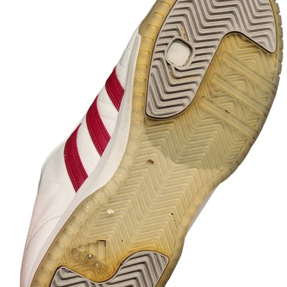 Adidas Fulton white leather and red stripes size 17 - Picture 7 of 8